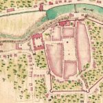Plán městských hradeb kolem r. 1710